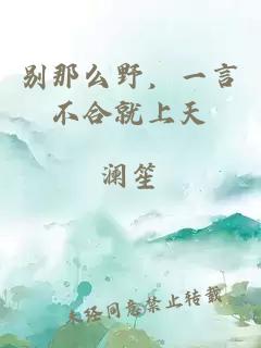 别那么野，一言不合就上天