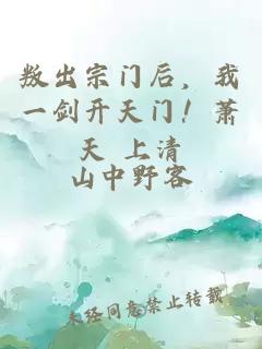 叛出宗门后，我一剑开天门！萧天 上清